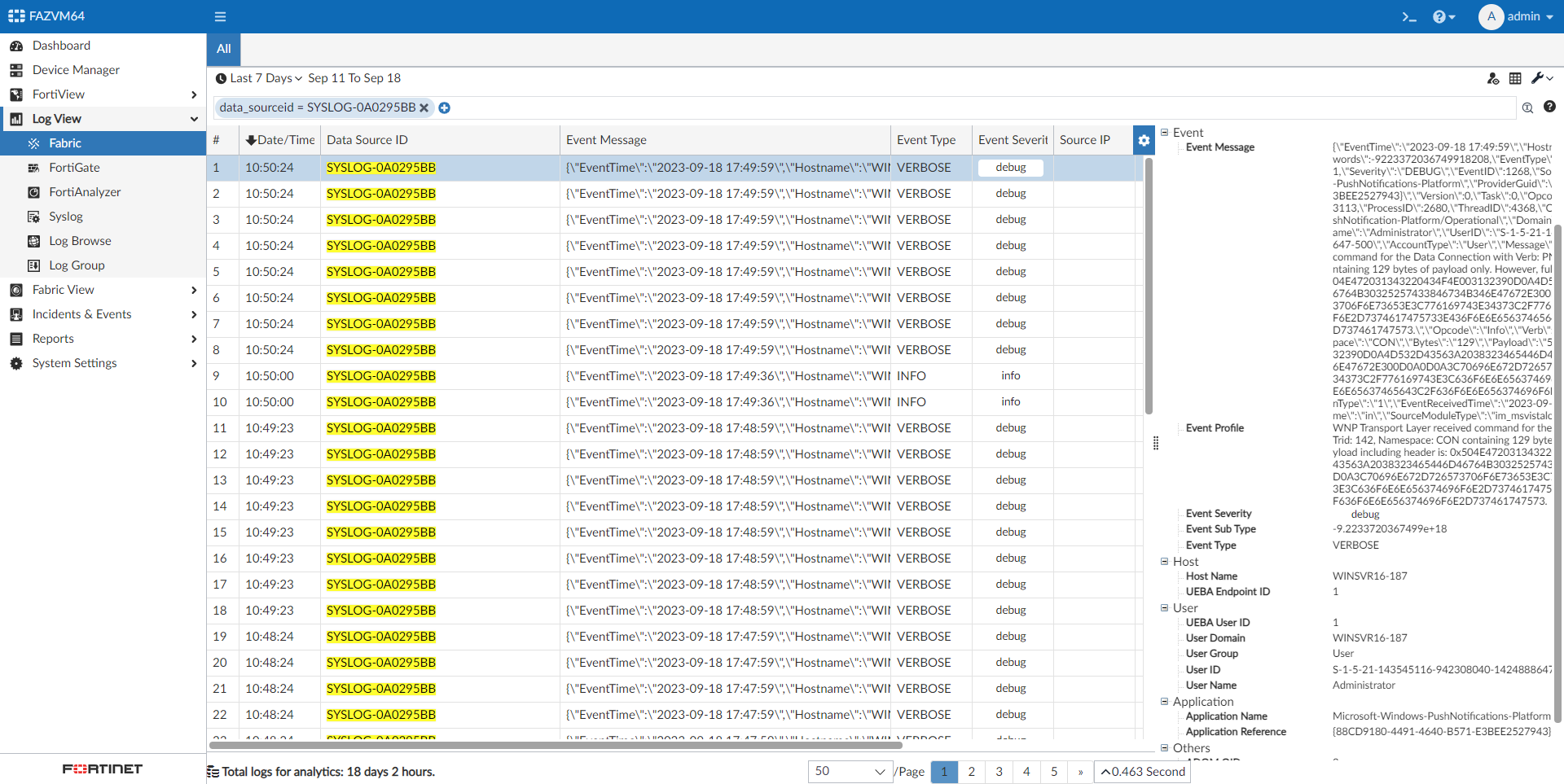 Support parsing and addition of thirdparty application logs to the